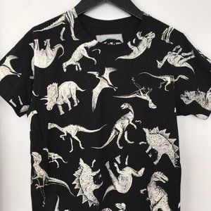 Black & White Character Hero Dino Shirt